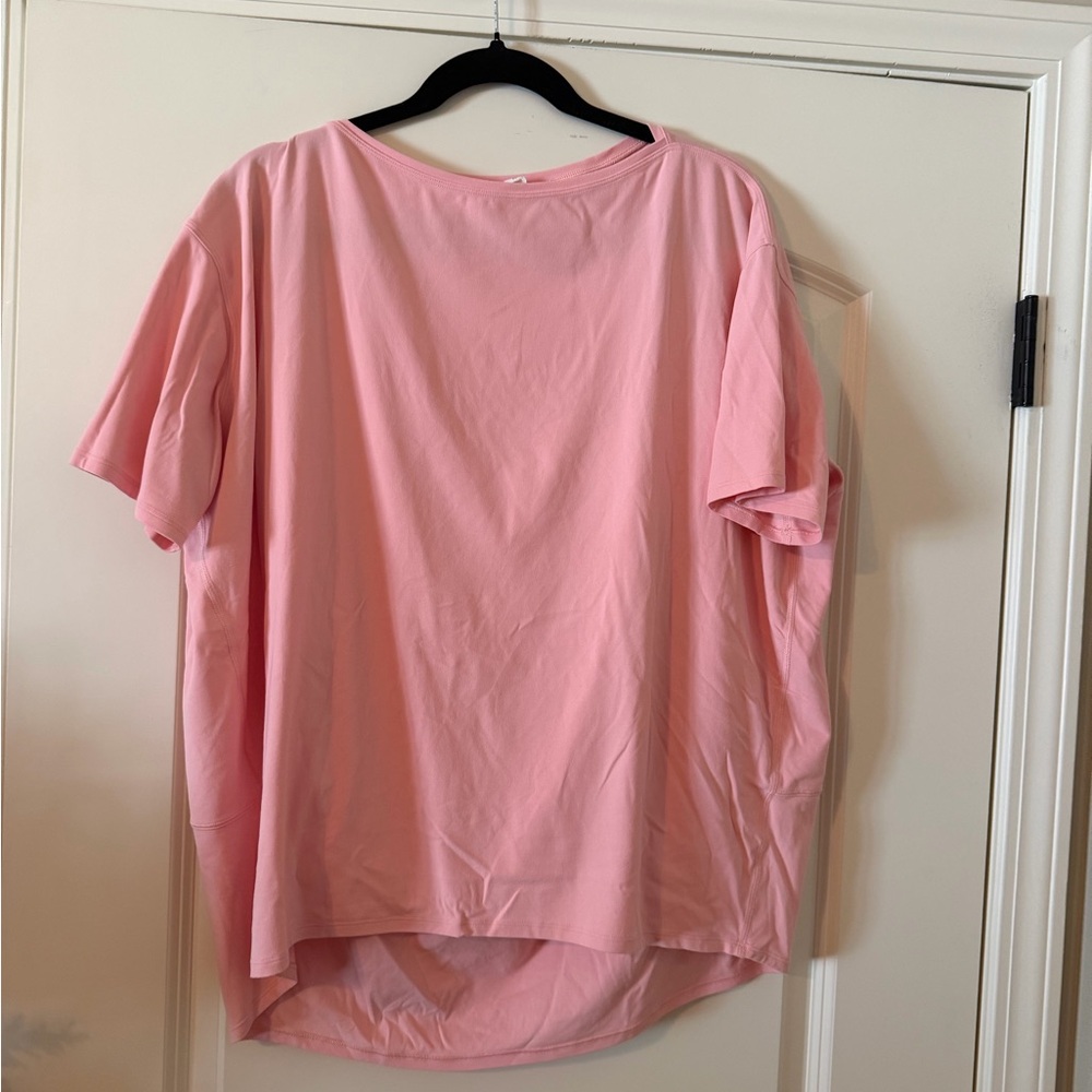 Lululemon Relaxed Pink Short-Sleeve Top